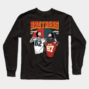 Kelce Brothers Comic Style Long Sleeve T-Shirt